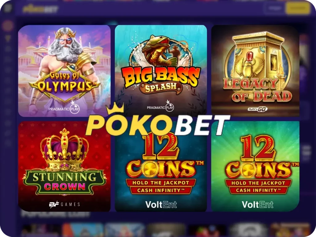 populaire slot games bij Pokobet Casino